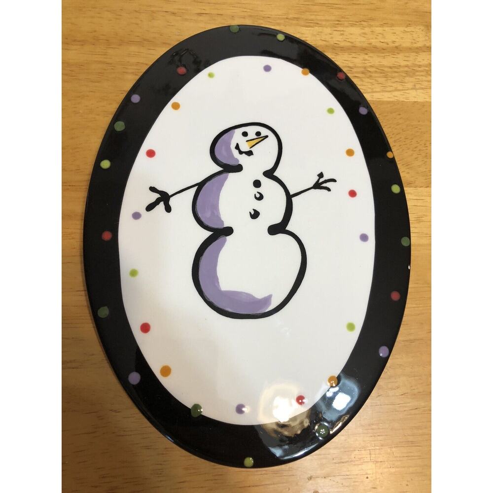 Certified International Sarah Frederking 9"x6.5" Flat Home Decor/App Plate A3